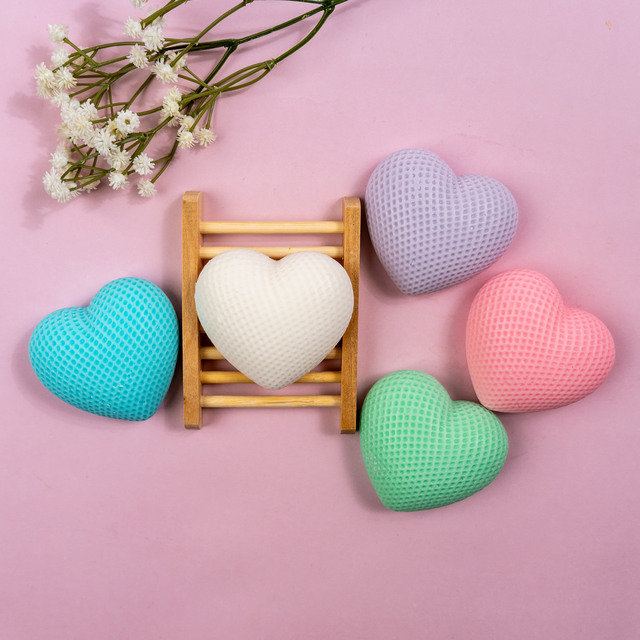 סבונים מעוצבים - סבון לב ריחני