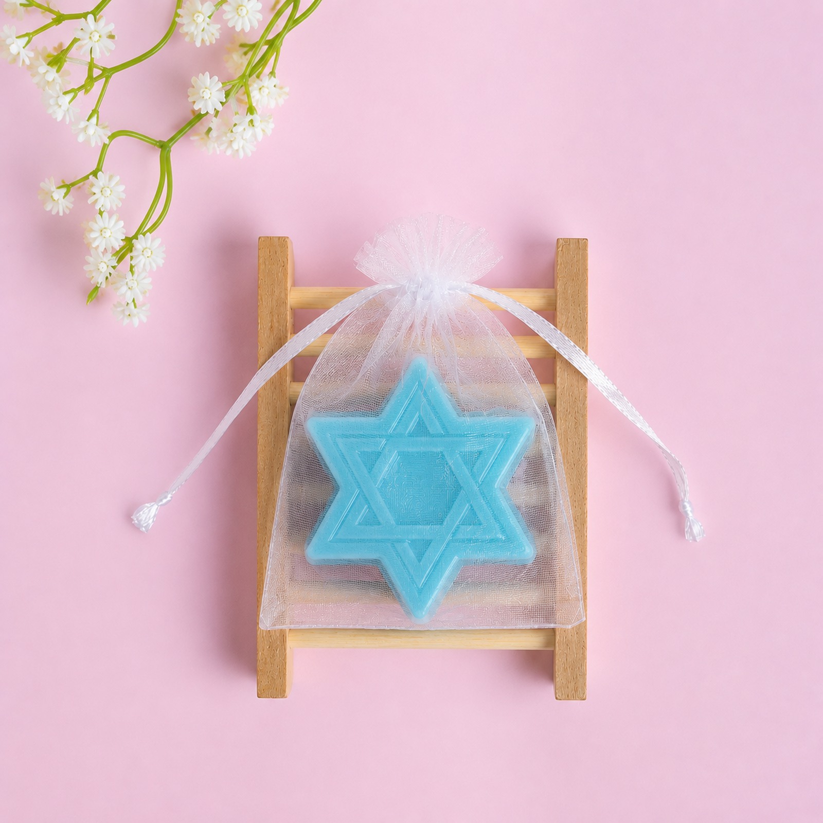 סבון מגן דויד תכלת ארוז